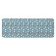 thumbnail image 1 of Light Blue Christmas Snowman Pattern Kitchen Rug Mat,Kitchen Runner Rugs Non Skid Washable,Decorative Kitchen Floor Mats for Kitchen,Sink,Laundry,17"x47.2", 1 of 7