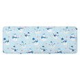 thumbnail image 1 of Light Blue Christmas Snowman Pattern Kitchen Rug Mat,Kitchen Runner Rugs Non Skid Washable,Decorative Kitchen Floor Mats for Kitchen,Sink,Laundry,17"x47.2", 1 of 7