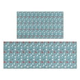 thumbnail image 1 of Light Blue Christmas Snowman Pattern Kitchen Rugs Sets Of 2,Anti Fatigue Kitchen Mat Rugs Non Slip Washable,Decorative Kitchen Floor Mats for Kitchen,Sink,Laundry,17"x30"+17"x47", 1 of 7