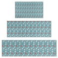 thumbnail image 1 of Light Blue Christmas Snowman Pattern Kitchen Rugs Sets Of 3,Kitchen Runner Rugs Non Skid Washable,Decorative Kitchen Floor Mats for Kitchen,Sink,Laundry,17"x30"+ 17"x47" + 17"x59", 1 of 6