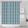 thumbnail image 1 of Light Blue Christmas Snowman Pattern Shower Curtain 72"x84" ,Bathroom Decorative Shower Curtains Set with 12 Hooks,Modern Waterproof Washable Shower Curtain, 1 of 6