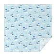 thumbnail image 1 of Light Blue Christmas Snowman Pattern Square Tablecloth,Waterproof Square Table Cover,Wipeable Spillproof Washable Table Cover for Home Kitchen Party Decor 42"X42"(107x107cm), 1 of 6