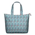 thumbnail image 1 of Light Blue Christmas Snowman Pattern Travel Tote Bags for Women Carry On,Large Weekender Bags for Women Travel,Multi Functional Duffle Bag for Work,Shopping,Sports, 1 of 5