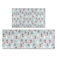 thumbnail image 1 of Light Blue Christmas Snowman and Tree Pattern Kitchen Rugs Sets Of 2,Anti Fatigue Kitchen Mat Rugs Non Slip Washable,Decorative Kitchen Floor Mats for Kitchen,Sink,Laundry,17"x30"+17"x47", 1 of 7