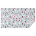 thumbnail image 1 of Light Blue Christmas Snowman and Tree Pattern Rectangle Tablecloth 60"x102",Waterproof Polyester Rectangle Table Cloth, Wipeable Spillproof Polyester Tablecloth for Dining, Camping, Indoor and Outdoor, 1 of 6