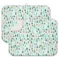 thumbnail image 1 of Light Blue Christmas Tree Pattern Dish Drying Mat for Kitchen 1 Pack, Ultra Absorbent Microfiber Dishes Drainer Mats,18x24in(46x61cm), 1 of 4