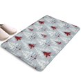 thumbnail image 1 of Light Blue Christmas Tree Pattern Flannel Non Slip Door Rugs,Washable Door Mats Indoor,Decorative Door Mats,Dirt-Resistant and Absorbent Doormat for Entrance,Bedroom,Kitchen,Bathroom,23.5"x16", 1 of 5