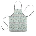 thumbnail image 1 of Light Blue Christmas Tree Pattern Kids Aprons for Girls and Boys,Adjustable Neck Strap Toddler Aprons for Kids Cooking Baking, 1 of 7