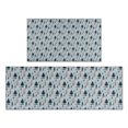 thumbnail image 1 of Light Blue Christmas Tree Pattern Kitchen Rugs Sets Of 2,Anti Fatigue Kitchen Mat Rugs Non Slip Washable,Decorative Kitchen Floor Mats for Kitchen,Sink,Laundry,17"x30"+17"x47", 1 of 7