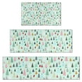 thumbnail image 1 of Light Blue Christmas Tree Pattern Kitchen Rugs Sets Of 3,Kitchen Runner Rugs Non Skid Washable,Decorative Kitchen Floor Mats for Kitchen,Sink,Laundry,17"x30"+ 17"x47" + 17"x59", 1 of 6