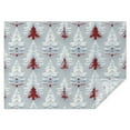 thumbnail image 1 of Light Blue Christmas Tree Pattern Rectangle Tablecloth 60"x84",Waterproof Polyester Rectangle Table Cloth, Wipeable Spillproof Polyester Tablecloth for Dining, Camping, Indoor and Outdoor, 1 of 5