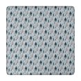 thumbnail image 1 of Light Blue Christmas Tree Pattern Square Fitted Tablecloth with Elastic Edge,Square Table Cover,Washable Elastic Table Cover for Home Kitchen Party Decor 34"x34", 1 of 6