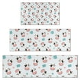 thumbnail image 1 of Light Blue Cow Coffee Pattern Kitchen Rugs Sets Of 3,Kitchen Runner Rugs Non Skid Washable,Decorative Kitchen Floor Mats for Kitchen,Sink,Laundry,17"x30"+ 17"x47" + 17"x59", 1 of 6