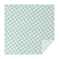 thumbnail image 1 of Light Blue and Cream Checkered Pattern Square Tablecloth,Waterproof Square Table Cover,Wipeable Spillproof Washable Table Cover for Home Kitchen Party Decor 42"X42"(107x107cm), 1 of 6