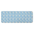 thumbnail image 1 of Light Blue Daisy Flower Pattern Kitchen Rug Mat,Kitchen Runner Rugs Non Skid Washable,Decorative Kitchen Floor Mats for Kitchen,Sink,Laundry,17"x47.2", 1 of 7