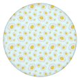 thumbnail image 1 of Light Blue Daisy Flower Pattern Round Fitted Tablecloth with Elastic Edge,Dining Table Cover Waterproof,Outdoor Round Tablecloth for Camping,Dining,Indoor and Outdoor, 1 of 7