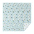 thumbnail image 1 of Light Blue Daisy Flower Pattern Square Tablecloth,Waterproof Square Table Cover,Wipeable Spillproof Washable Table Cover for Home Kitchen Party Decor 60"x60"(152x152cm), 1 of 6