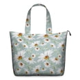 thumbnail image 1 of Light Blue Daisy Flower Pattern Travel Tote Bags for Women Carry On,Large Weekender Bags for Women Travel,Multi Functional Duffle Bag for Work,Shopping,Sports, 1 of 5