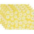 thumbnail image 1 of Light Blue Daisy Flowers Summer Placemats Set of 4 12x18h Seasonal Spring Table Mats for Party Kitchen Dining ration, 1 of 7