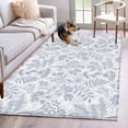 thumbnail image 1 of Light Blue Dandelion Area Rugs 2.7'x5', Washable Small Throw Rugs for Kitchen Bedroom, Spring Flowers Modern Minimalist Indoor Outdoor Rug Non-Slip Low Pile Carpet Runner Reversible Floor Mats, 1 of 8