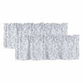 thumbnail image 1 of Light Blue Dandelion Curtain Valances for Windows, Kitchen Valance Window Treatments Panel 2 Pack, Spring Flowers Modern Minimalist Rod Pocket Short Curtains for Bathroom Bedroom 54 x 18 Inch, 1 of 8