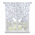 thumbnail image 1 of Light Blue Dandelion Tie Up Curtains 45 Inches Long, Kitchen Window Curtains Over Sink, Spring Flowers Modern Minimalist Small Window Curtains Shade Balloon Curtains Valances for Bedroom/Cafe 34"x45", 1 of 8
