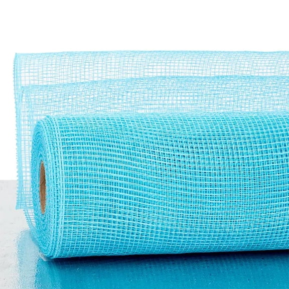Light Blue Deco Mesh - 21 Inches Wide x 10 Yards (mesh0111) - Blue Netting, Blue Mesh Fabric