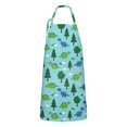 thumbnail image 1 of Light Blue Dinosaurs Forest Pattern Apron-Garden Aprons for Women with Pockets-Cotton Linen Waterproof Kitchen Cooking Gardening Aprons Adjustable for Kitchen,Cooking,BBQ and Salon 33x27 Inch, 1 of 7