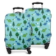 thumbnail image 1 of Light Blue Dinosaurs Forest Pattern Luggage Cover Fashion Suitcase Cover Baggage Covers Fit 25-28 Inch Luggage (Go Travel), 1 of 5