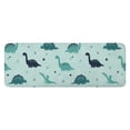 thumbnail image 1 of Light Blue Dinosaurs Geometric Pattern Kitchen Rug Mat,Kitchen Runner Rugs Non Skid Washable,Decorative Kitchen Floor Mats for Kitchen,Sink,Laundry,17"x47.2", 1 of 7