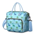 thumbnail image 1 of Light Blue Dinosaurs Palms Eggs Pattern Womens Lunch Box for Work,Insulated Large Lunch Bag for Tween and Teen,Loncheras Para Mujer,Leakproof Adult Lunch Bag for Work,Beach,Travel,Picnic,Camping, 1 of 7