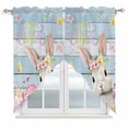 thumbnail image 1 of Light Blue Easter Swag Valances for Windows 2 Pack, Kitchen Window Curtains 36 Inch Length, Spring Easter Bunny Eggs Floral Wooden Privacy Swag Curtains for Living Room/Bathroom 36"x36", 1 of 8