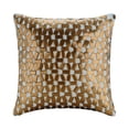 thumbnail image 1 of Light Blue European Sham&nbsp;Pillow Covers 26x26 inch (65x65 cm), Linen Euro Pillow Cases, Geometric, Pattern, Lattice, Trellis, 3D Sequins Embellished, Modern European - Goldilocks, 1 of 6