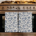 thumbnail image 1 of Light Blue Floral Kitchen Towels Set of 3, Rustic Vintage Flowers Botanical Spring Absorbent Dish Towels for Kitchen, Microfiber Hand Towel, Quick Drying Tea Towel for Cleaning Decorative Dishcloths, 1 of 7