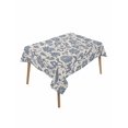 thumbnail image 1 of Light Blue Floral Table Cloth, Rustic Vintage Flowers Botanical Spring Waterproof Tablecloth for Rectangle Tables, Reusable Washable Fabric Table Cover for Restaurant Kitchen Dining Tables 52"x70", 1 of 6