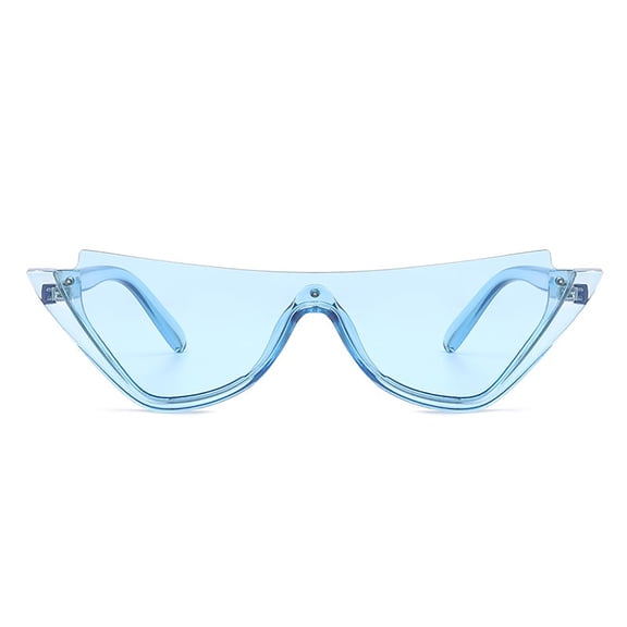 Light Blue Frame Sunglasses - Translucent UV400 Protection Daily Casual Shades
