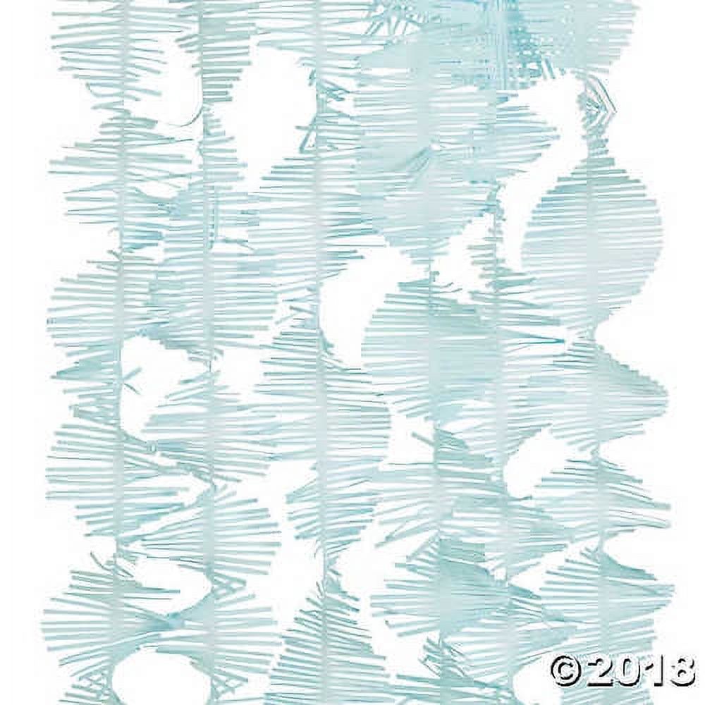 Light Blue Fringe Paper Streamers