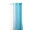 thumbnail image 1 of Light Blue Gradient Curtains 52x63 Inches Semi Sheer Ombre Window Panels Light Filtering Polyester Faux Grommet for Home Decor, 1 of 7