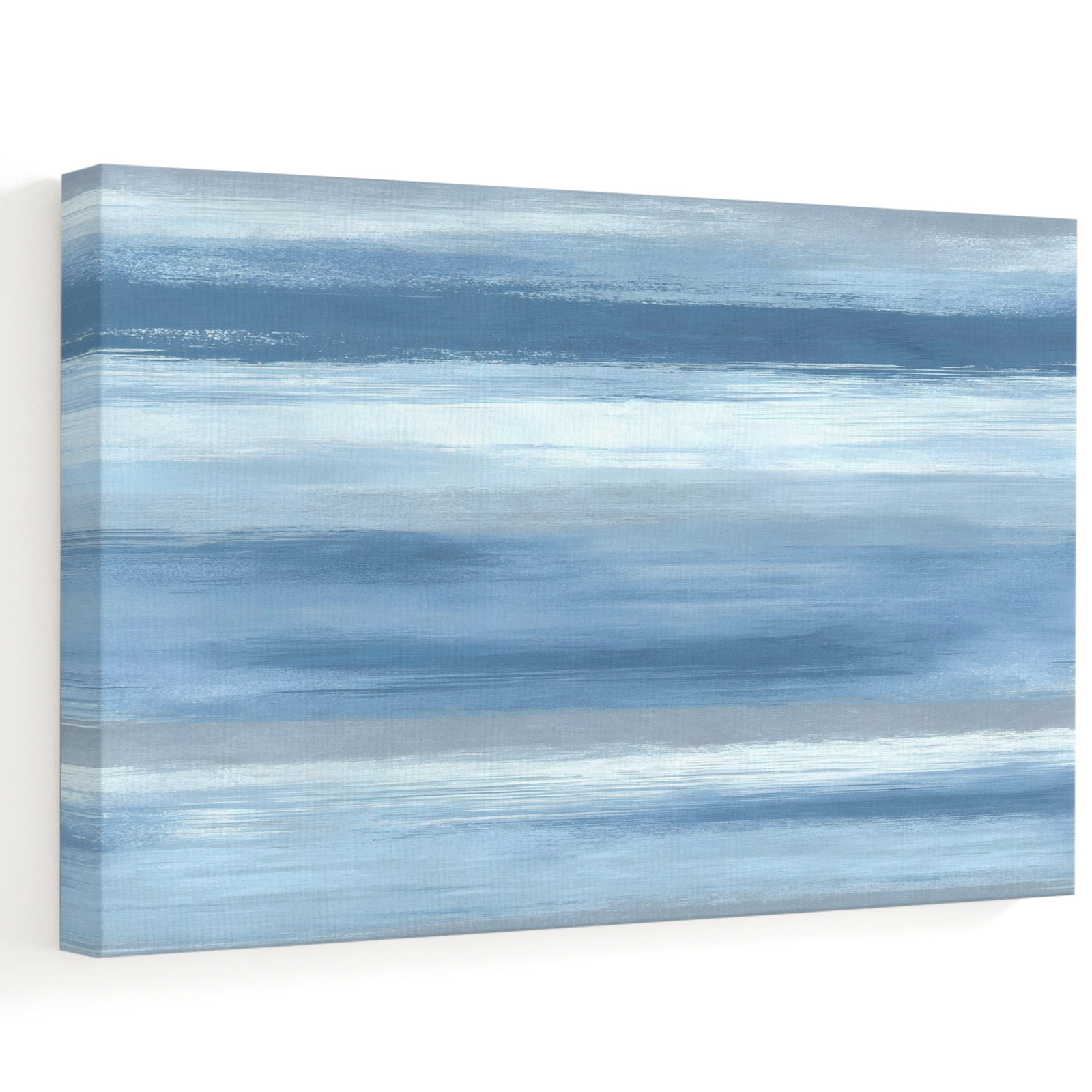 Light Blue Grey Abstract Canvas Wall Art 24