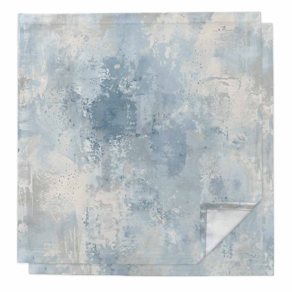 Light Blue Grey Cloth Napkins, Minimalism Gradient Mottled Patterned Washable and Reusable Dinner Napkins Set of 2, Table Napkin for Kitchen Party Birthday Wedding Hotel Housewarming 20"x20"