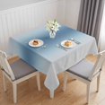 thumbnail image 1 of Light Blue Grey Ombre Table Cloth Waterproof Tablecloths, Modern Abstract Art Gradient Tablecloth Dining Table Cover for Kitchen Party Tabletop Outdoor, Square Tablecloth 60x60 Inch, 1 of 9