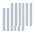 thumbnail image 1 of Light Blue Grey Stripe Kitchen Dish Towels for Drying Dishes Set of 2, Modern Farmhouse Vertical Striped Waffle Weave Microfiber Hand Tea Bathroom Towels Quick Dry & Absorbent Towel 12x12, 1 of 7