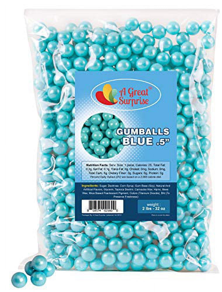 Light Blue Gumballs for Candy Buffet Apx. 620 Gumballs 2 Pounds