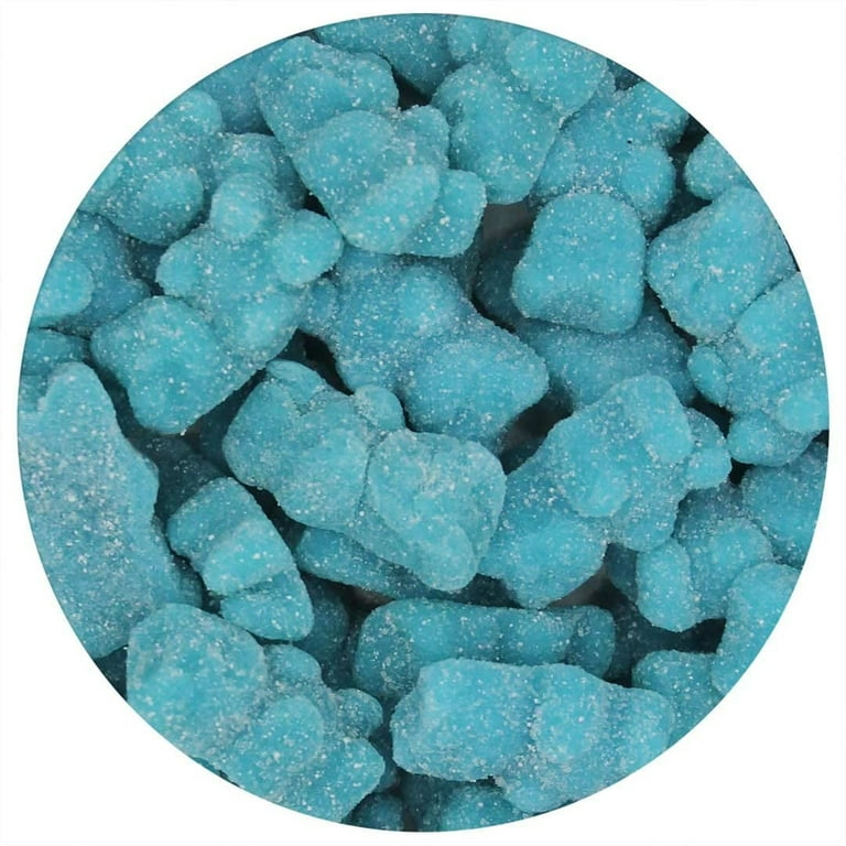 Light Blue Gummy Bears Sugared, Blue Candy Blueberry