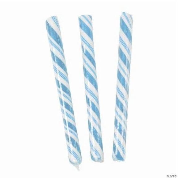 Fun Express Hard Candy Sticks Individually Wrapped Light Blue Blueberry Flavor 80 Pieces 2 lbs