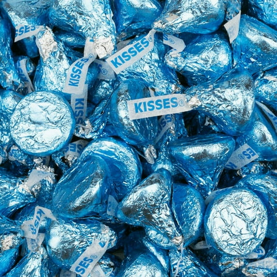 Light Blue Hershey's Kisses 4.16 lb (approx 400 pcs)