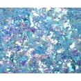 thumbnail image 1 of Light Blue Iridescent Ice Glitter Flakes for Nail Art - Lightweight Holographic Polyester - 311-4351 - 1/2 oz (14 Grams), 1 of 8