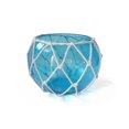 thumbnail image 1 of hampton nautical bowl-8-lb-n light blue japanese bowl with decorative white fish netting 8"-glass buoy float, 8 inch,, 1 of 7