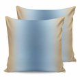 thumbnail image 1 of Light Blue Khaki Ombre 24x24 Pillow Covers Set of 2, Modern Abstract Art Gradient Throw Pillow Covers Decorative Couch Cushion Case, Microfiber Square Pillowcases for Bedroom Car Living Room, 1 of 7