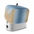 thumbnail image 1 of Light Blue Khaki Ombre Toaster Cover 2 Slice, Modern Abstract Art Gradient Dustproof Bakeware Oven Protector with Top Hook, Waterproof Small Kitchen Appliance Toasters Dust Cover, 11"x6"x8", 1 of 9